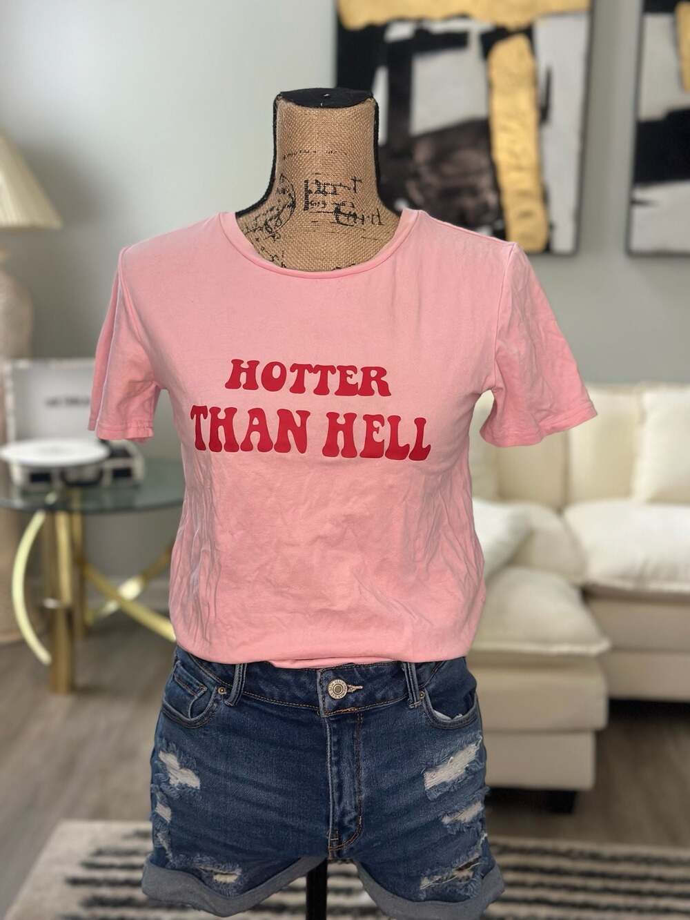 Hotter Than Hell T Shirt - Y2k Aesthetic - Small